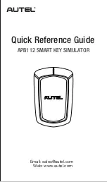 Autel APB112 Quick Reference Manual preview