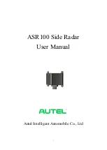 Autel ASR100 User Manual preview