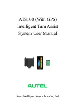 Предварительный просмотр 1 страницы Autel ATS100 User Manual