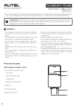 Autel Maxi US AC W12-H Installation Manual предпросмотр