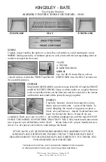 Preview for 2 page of AuthenTeak Kingsley-Bate Mandalay 5' Backless Bench MD50 Assembly Instructions