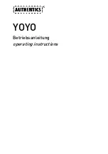 Preview for 1 page of AUTHENTICS YOYO Operating Instructions Manual