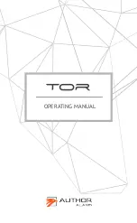 AUTHOR Alarm TOR Operating Manual preview