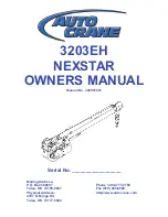 Предварительный просмотр 1 страницы Auto Crane 3203EH Owner'S Manual