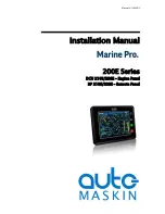 auto maskin Marine Pro DCU 208E Installation Manual предпросмотр