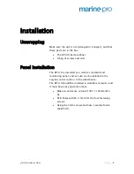 Preview for 7 page of auto maskin Marine Pro RP 410 Quick Installation Manual