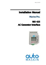 Предварительный просмотр 1 страницы auto maskin RIO 425 Installation Manual