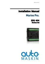 auto maskin SDU 404 Installation Manual preview