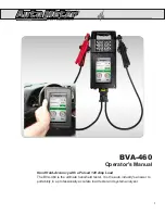 Auto Meter BVA-460 Operator'S Manual preview