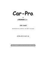 Preview for 1 page of Auto Page car-Pro CPX-2600 Operation Manual