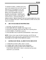 Preview for 5 page of Auto Page RF-502 Operation Instructions Manual