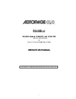 Auto Page RS-855lcd Operation Manual preview