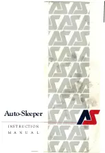 Auto-Sleepers 1993 Trophy Instruction Manual preview