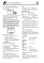 Preview for 76 page of Auto-Sleepers Symbol Plus 2018 Manual