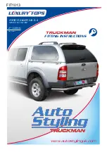 Auto Styling Truckman GLS Fitting Instructions Manual предпросмотр