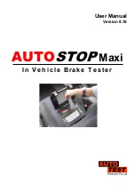 Auto Test autostop maxi User Manual предпросмотр