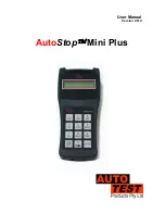 Auto Test AutoStop Mini Plus User Manual предпросмотр