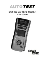 Auto Test BST-380 User Manual предпросмотр