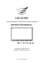 Preview for 1 page of Auto-Trail 13ELE2000 Instruction Manual