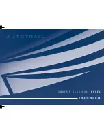 Auto-Trail Excel Owner'S Handbook Manual preview