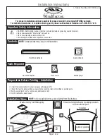 Auto Ventshade Windflector Installation Instructions Manual предпросмотр