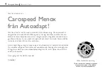 Предварительный просмотр 4 страницы Autoadapt Carospeed Menox User Manual