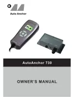 AutoAnchor 730 Owner'S Manual preview