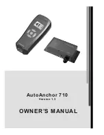 Preview for 1 page of AutoAnchor AutoAnchor 702 Owner'S Manual