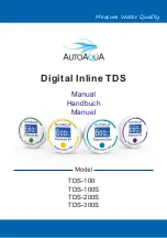 AutoAqua TDS-100 Manual предпросмотр