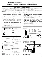 Предварительный просмотр 1 страницы AutoCommand 20024 Installation Manual