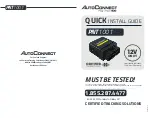 AutoConnect PNT1001 Quick Install Manual preview