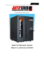AutoCrib C Operation Manual preview