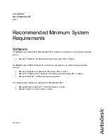 Autodesk AUTODESK MOTIONBUILDER 2011 - SYSTEM REQUIREMENTS Manual preview