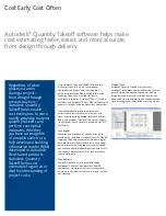 Preview for 2 page of Autodesk QUANTITY TAKEOFF 2010 Brochure