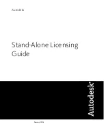 Autodesk STAND-ALONE LICENSING Manual preview