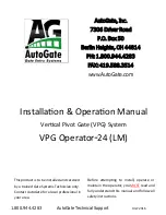 AutoGate VPG-24 (LM) Installation & Operation Manual preview