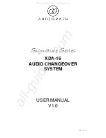 Autograph Signature XDA-16 User Manual предпросмотр