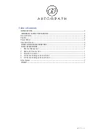 Предварительный просмотр 2 страницы Autograph XDA-16 User Manual