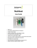 Autogrow Nutritest User Manual preview