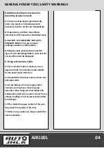 Preview for 6 page of Autojack AIR100L Safety And Operating Manual