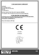 Preview for 16 page of Autojack AIR100L Safety And Operating Manual