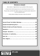 Preview for 2 page of Autojack CTI-12V Safety And Operating Manual