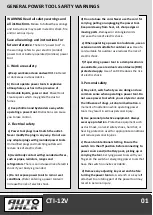 Preview for 3 page of Autojack CTI-12V Safety And Operating Manual