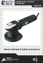 Preview for 1 page of Autojack DAP125 Owner'S Manual & Safety Instructions