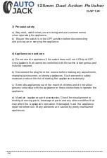 Preview for 4 page of Autojack DAP125 Owner'S Manual & Safety Instructions