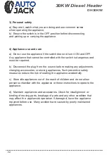 Preview for 4 page of Autojack DH30KW Owner'S Manual & Safety Instructions