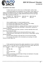 Preview for 7 page of Autojack DH30KW Owner'S Manual & Safety Instructions