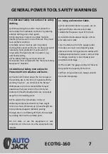 Preview for 7 page of Autojack ECOTIG-160 Safety And Operating Manual