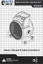 Preview for 1 page of Autojack EFH2KW Owner'S Manual & Safety Instructions