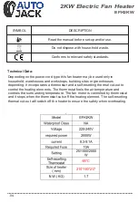 Preview for 6 page of Autojack EFH2KW Owner'S Manual & Safety Instructions